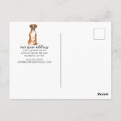 ボクサー引越し案内はがき ポストカード (裏面)