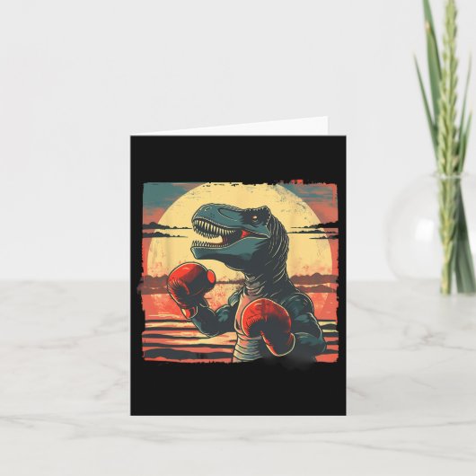 ボクサー恐竜ボクシングディノキックボクシングTレックスボクシング カード (正面)