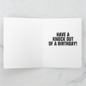 ボクサー愛国誕生日カード カード (内部)