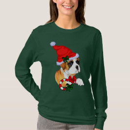 ボクサー愛好家のクリスマスおめでとう Tシャツ