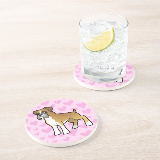 ボクサー愛 コースター (側面)