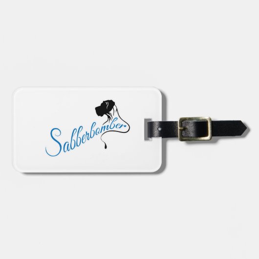 ボクサー文字ハンドッグ ラゲッジタグ (正面横)