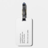 ボクサー文字ハンドッグ ラゲッジタグ (裏面縦)