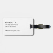 ボクサー文字ハンドッグ ラゲッジタグ (裏面横)