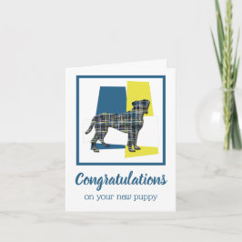 ボクサー新しい子犬おめでとう カード