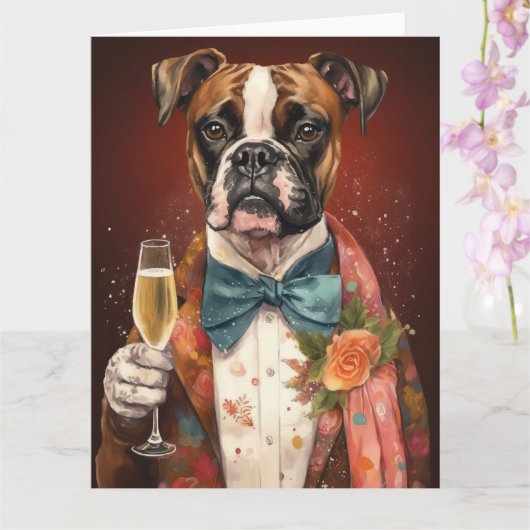 ボクサー新年 カード (蘭)