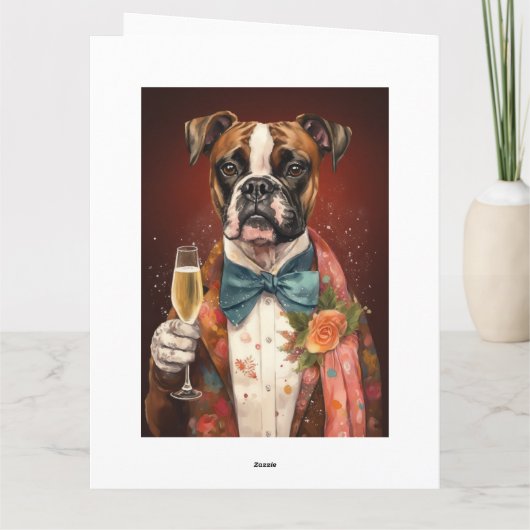 ボクサー新年 カード (裏面)