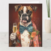 ボクサー新年 カード (正面)