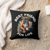 ボクサー最高のドの生涯の友 クッション (ブランケット)