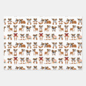 ボクサー漫画シームレおもしろいス ラッピングペーパーシート (正面)