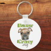 ボクサー熱狂するキーチェーン – スマイル キーホルダー (正面)