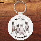 ボクサー熱狂するキーチェーン – 4ボクサー キーホルダー (正面)