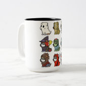 ボクサー犬かわいいタンブラー | Magギフト ツートーンマグカップ (正面左)