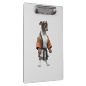 ボクサー犬が空手をする カラテエのチャンピオン ボクサー犬 クリップボード (右)