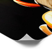 ボクサー犬が自転車を運転する聖パトリックの日 ポスター (角)