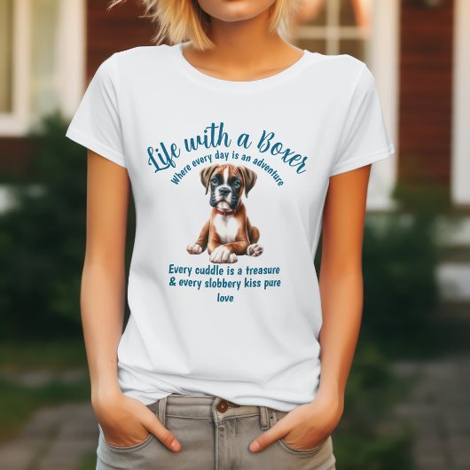 ボクサー犬との生活 Tシャツ