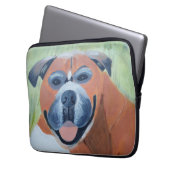 ボクサー犬のエレクトロニクス バッグ (正面左)