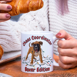 ボクサー犬のカオスコーディネーター モーフィングマグカップ