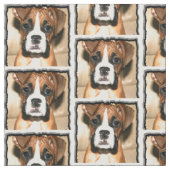 ボクサー犬のカスタムの生地 ファブリック (クローズアップ)