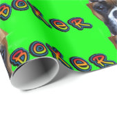 ボクサー犬のギフトの包装紙 ラッピングペーパー (ロールコーナー)