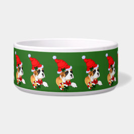 ボクサー犬のクリスマスボウル ボウル