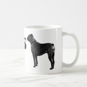 ボクサー犬のコーヒー・マグ コーヒーマグカップ
