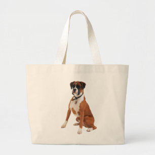 ボクサー犬のジャンボトートバック ラージトートバッグ