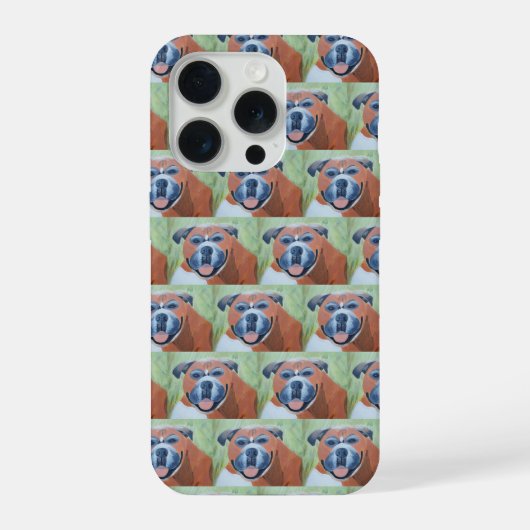 ボクサー犬のスマホケース iPhoneケース (裏面)