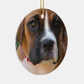 ボクサー犬のデザインのオーナメント セラミックオーナメント (右)