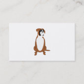 ボクサー犬のデザイン搭乗ケネル 名刺 (裏面)