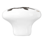 ボクサー犬のデザイン セラミックノブ (側面)