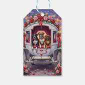 ボクサー犬のバレンタインデー ギフトタグ (裏面)