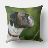 ボクサー犬のプロフィール クッション (裏面)