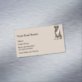 ボクサー犬のペット マグネット名刺 (インサイチュ)
