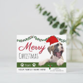 ボクサー犬のホリデーカード – 犬のクリスマスから ポストカード (スタンド正面)