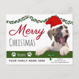 ボクサー犬のホリデーカード – 犬のクリスマスから ポストカード