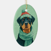 ボクサー犬のホリデー記念グッズ セラミックオーナメント (右)