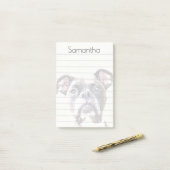 ボクサー犬のポスト・イットのパッド ポストイット (デスク上)