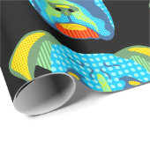 ボクサー犬のポップアートの包装紙 ラッピングペーパー (ロールコーナー)