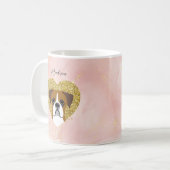 ボクサー犬のマグカップ コーヒーマグカップ (正面左)
