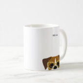 ボクサー犬のマグカップ コーヒーマグカップ (正面右)