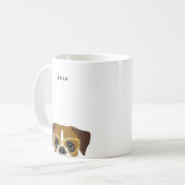 ボクサー犬のマグカップ コーヒーマグカップ (正面左)