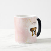 ボクサー犬のマグカップ モーフィングマグカップ (正面右)