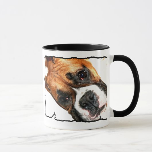 ボクサー犬のマグ マグカップ (右)
