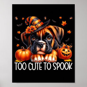 ボクサー犬の仔犬が可愛すぎてハロウィンの仮装も台無し ドッグマムのためのグッズ ポスター