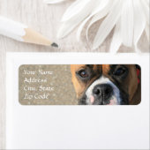 ボクサー犬の住所 シール (インサイチュ)