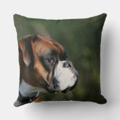 ボクサー犬の側面のプロフィール クッション (裏面)