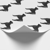 ボクサー犬の包装紙 ラッピングペーパー (角)