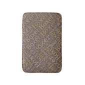 ボクサー犬の単語の芸術 バスマット (正面縦)