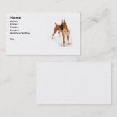 ボクサー犬の名刺 名刺 (正面/裏面)